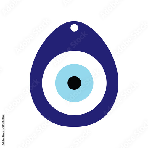 Greek evil eye vector - symbol or icon of protection photo