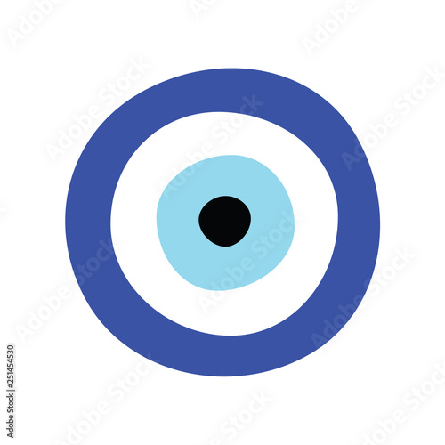 Greek evil eye vector - symbol or icon of protection