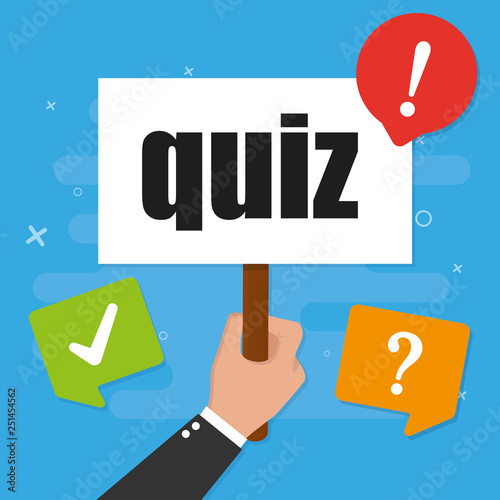 Quiz vector illustration concept image icon eps