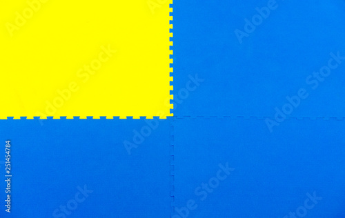 Photography karate tatami mats for competition or training. Top wiew.
