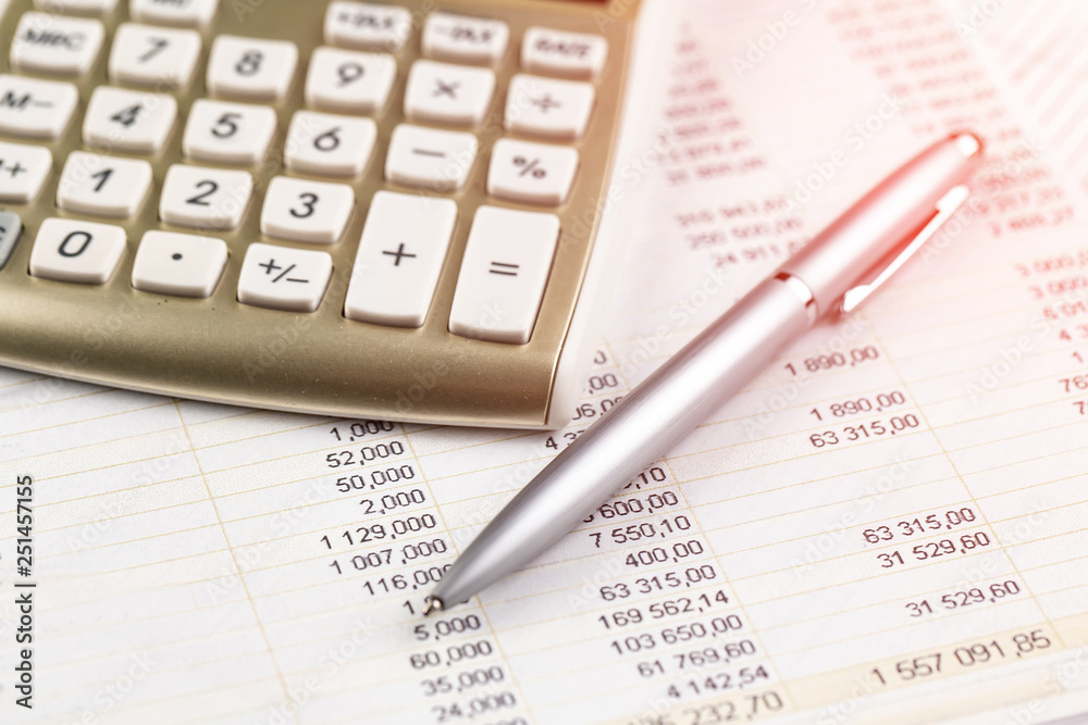 Items for business on a light background on the table, view from the top Items for business on a light background on the table, view from the top
