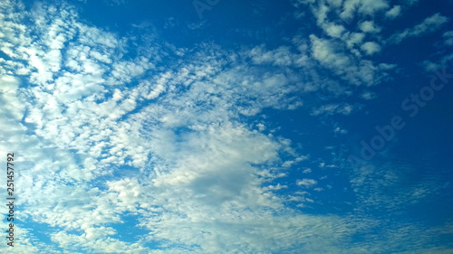 Beautiful sky with white clouds.