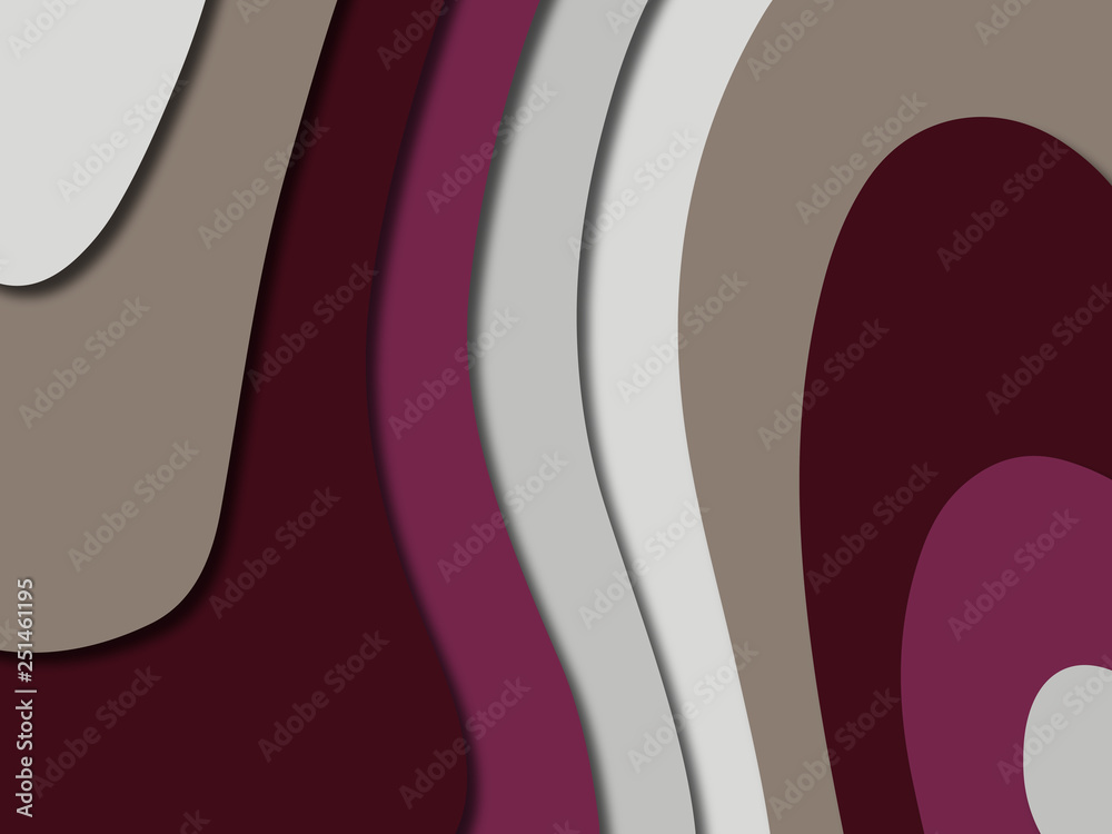 3D abstract paper art style, design layout for business presentations, flyers, posters, prints, decoration, cards, brochure cover.