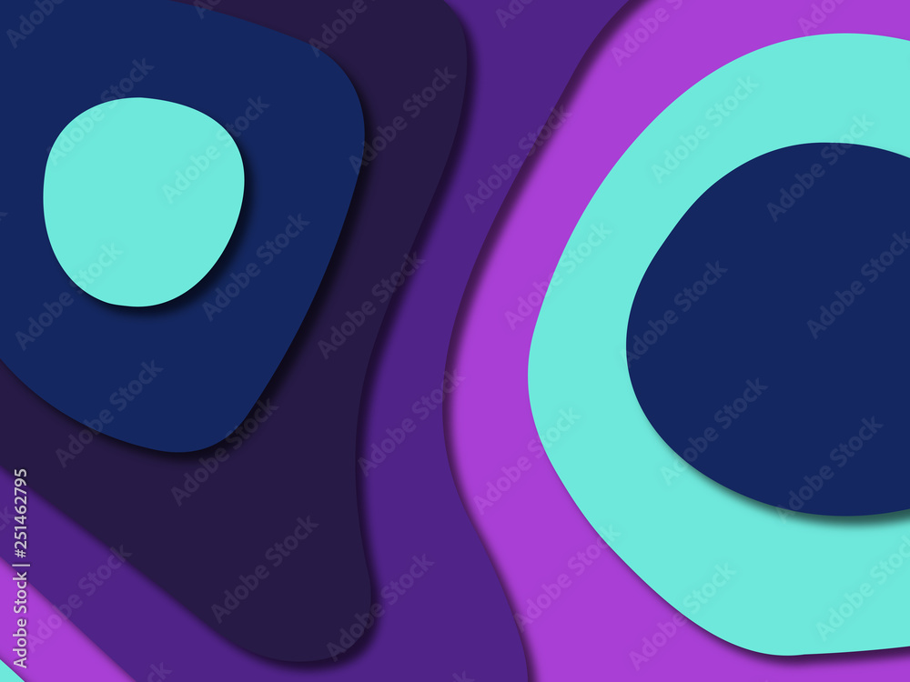 Obraz premium 3D abstract paper art style, design layout for business presentations, flyers, posters, prints, decoration, cards, brochure cover.