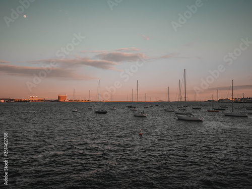 Sunset at pier