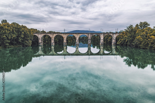 Old stone arch bridge