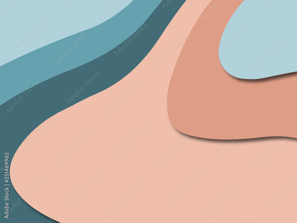 3D abstract paper art style, design layout for business presentations, flyers, posters, prints, decoration, cards, brochure cover.