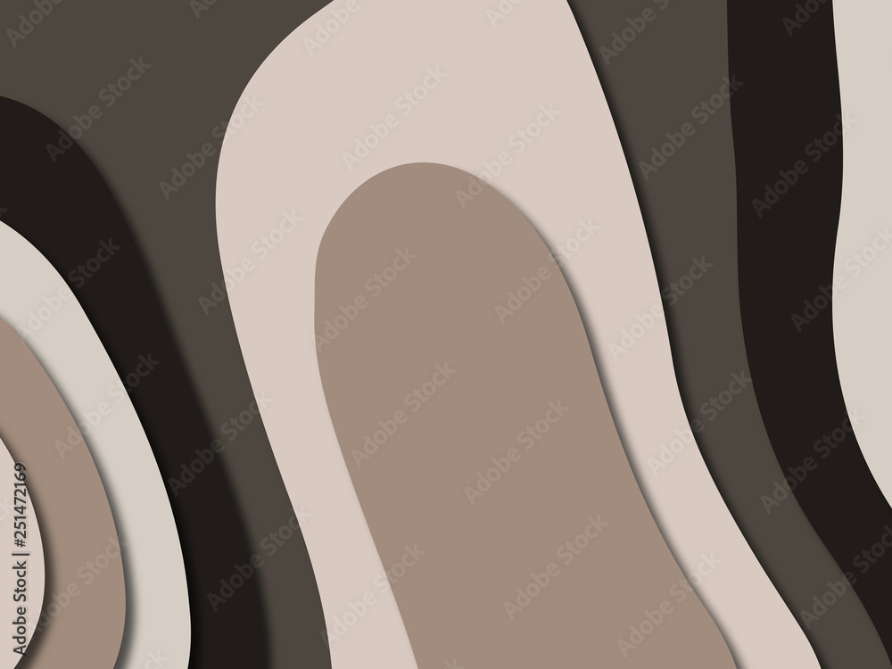 3D abstract paper art style, design layout for business presentations, flyers, posters, prints, decoration, cards, brochure cover.