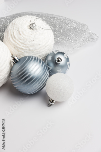 Festive glitter christmas balls decorations