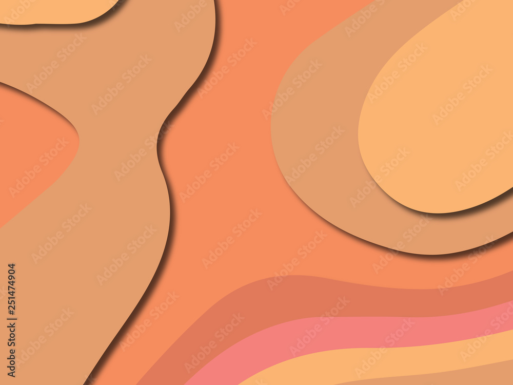 3D abstract paper art style, design layout for business presentations, flyers, posters, prints, decoration, cards, brochure cover.