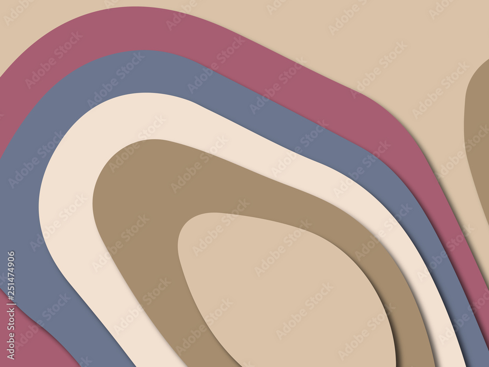 3D abstract paper art style, design layout for business presentations, flyers, posters, prints, decoration, cards, brochure cover.