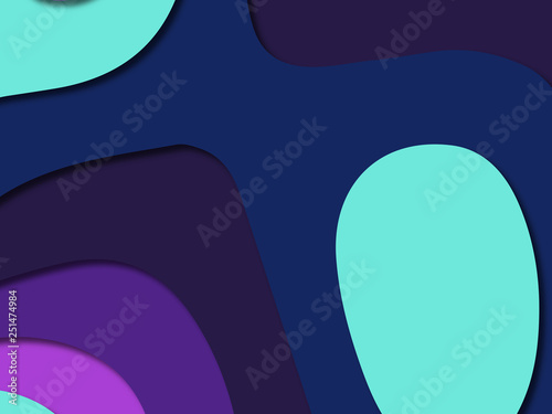 Wallpaper Mural 3D abstract paper art style, design layout for business presentations, flyers, posters, prints, decoration, cards, brochure cover. Torontodigital.ca