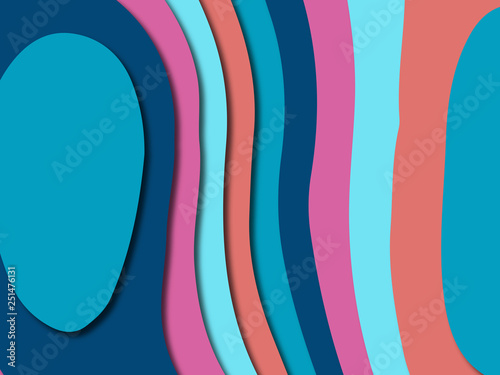 3D abstract paper art style, design layout for business presentations, flyers, posters, prints, decoration, cards, brochure cover.