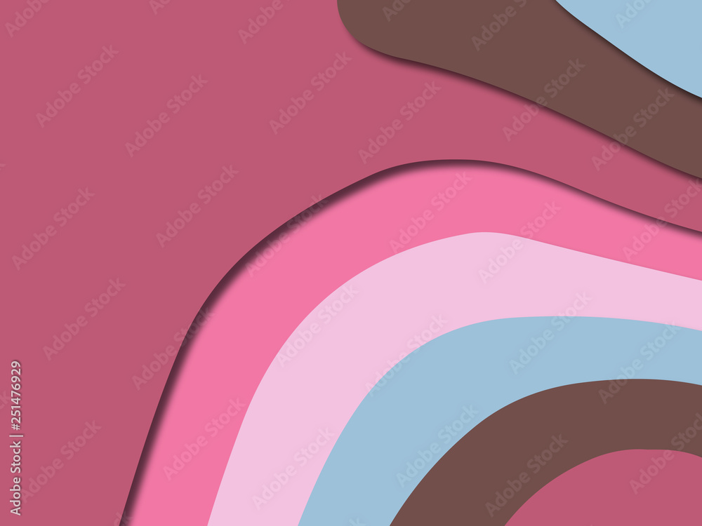 3D abstract paper art style, design layout for business presentations, flyers, posters, prints, decoration, cards, brochure cover.