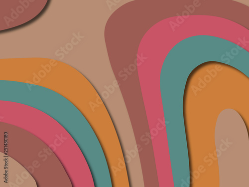 3D abstract paper art style, design layout for business presentations, flyers, posters, prints, decoration, cards, brochure cover.