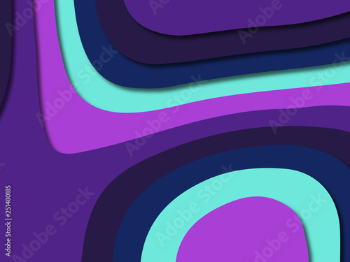 3D abstract paper art style, design layout for business presentations, flyers, posters, prints, decoration, cards, brochure cover.