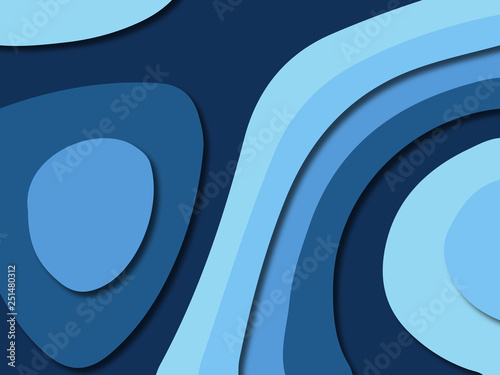 3D abstract paper art style, design layout for business presentations, flyers, posters, prints, decoration, cards, brochure cover.