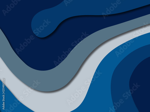 3D abstract paper art style, design layout for business presentations, flyers, posters, prints, decoration, cards, brochure cover.