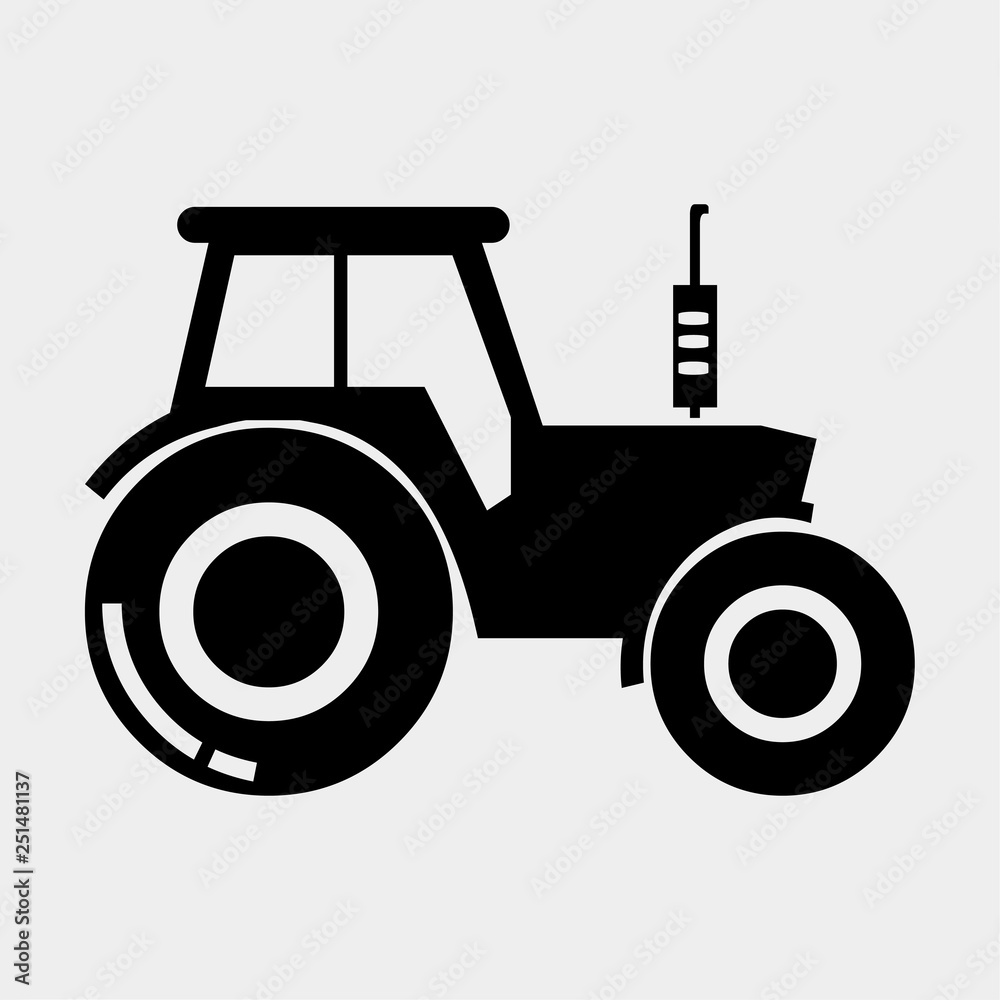tractor symbol vector illustration tractor symbol vector illustration
