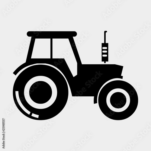 Tractor Stock Vector by ©2v 42883149