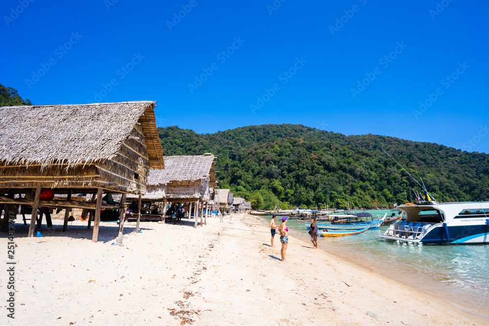 2 Febuary 2019-Thailand::Moken village at Surin island