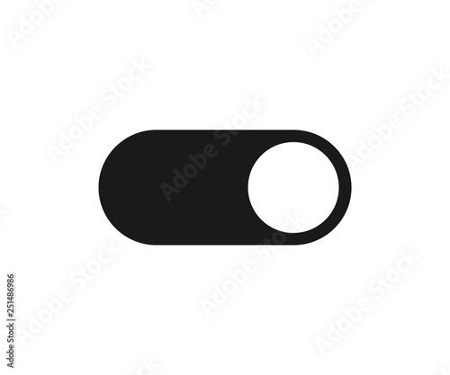 On/off button vector