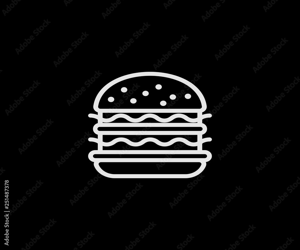 Hamburger, burger vector Hamburger, burger vector