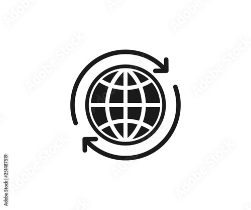 Worldwide globe vector