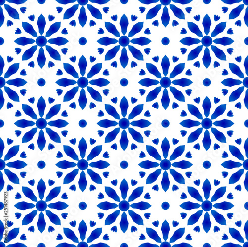 flower blue pattern