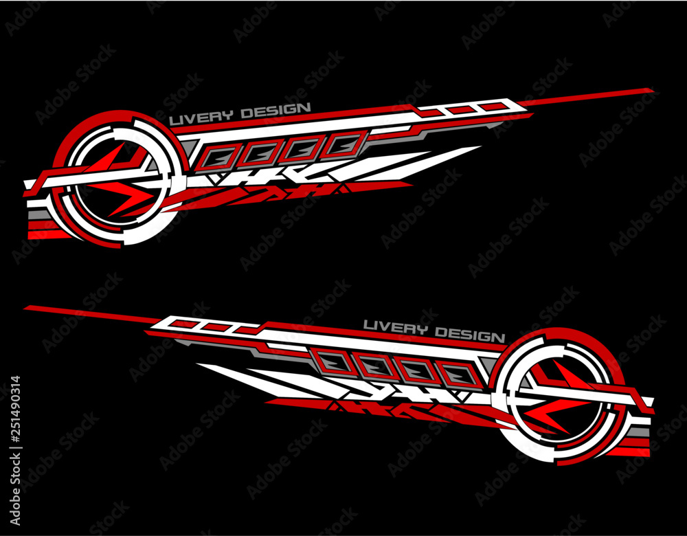 Vinyls sticker set Decals for Car racing truck mini bus modify ...