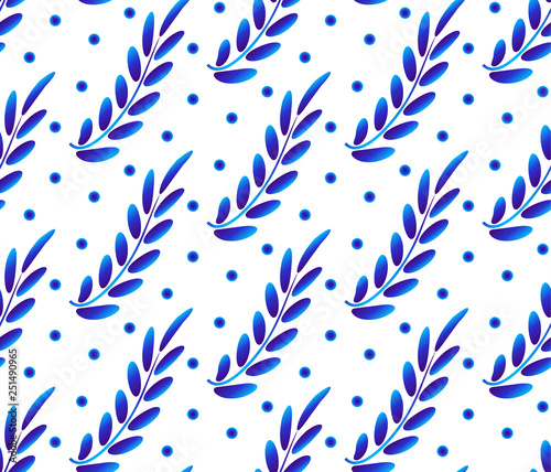 floral leaves pattern
