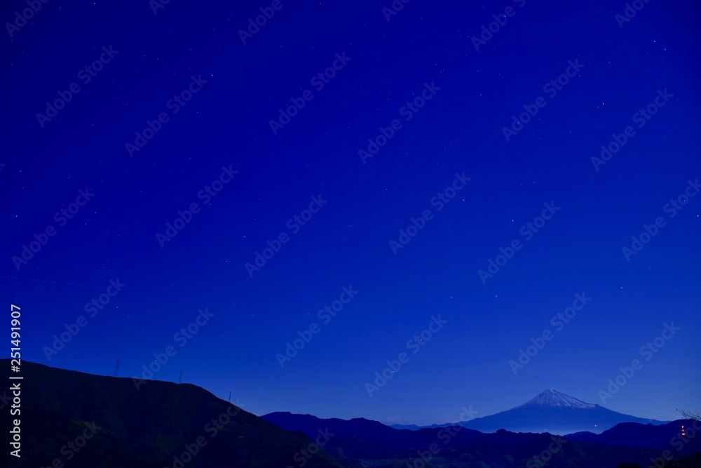 富士山と星の夜～Mt.Fuji and Starry Night.