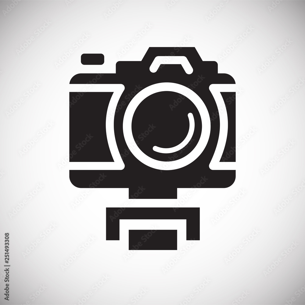 Video blogger equipment icon on white background for graphic and web design, Modern simple vector sign. Internet concept. Trendy symbol for website design web button or mobile app Video blogger equipment icon on white background for graphic and web design, Modern simple vector sign. Internet concept. Trendy symbol for website design web button or mobile app