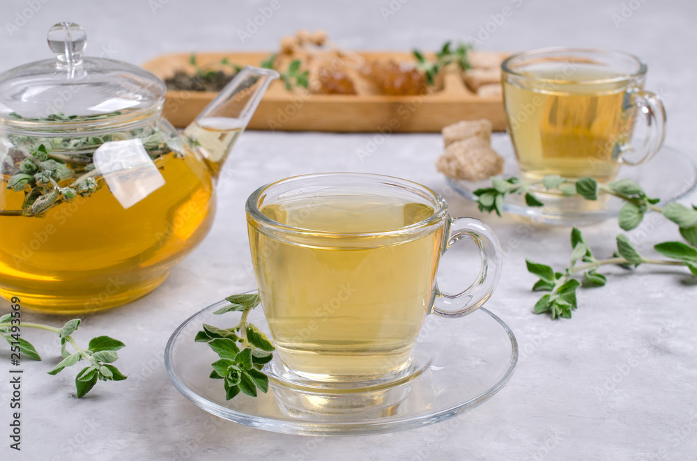 Traditional green herbal tea