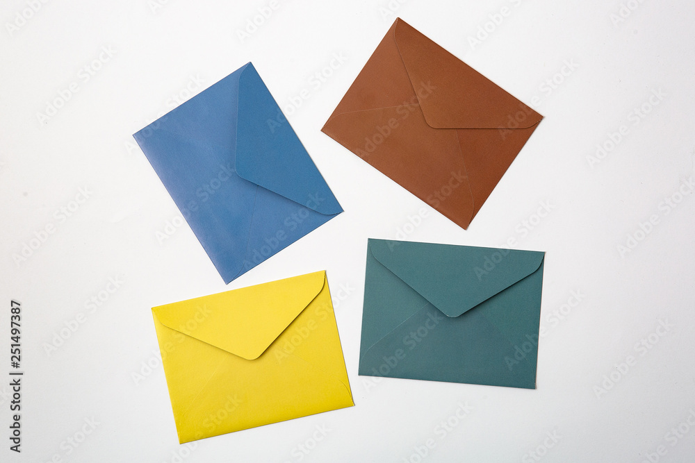 a variety of colored envelopes a variety of colored envelopes