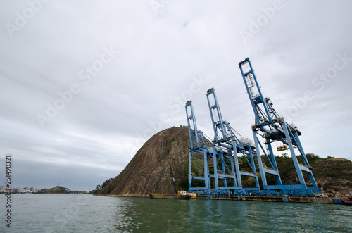 Cranes in a port