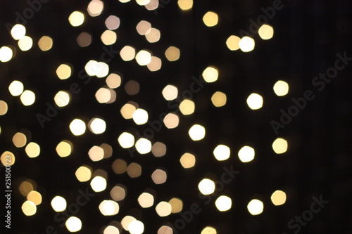 Beautiful bokeh in city night life. Wonderful light decorating during Christmas and New Year celebrating..