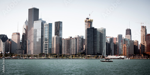 Chicago skyline from the waterfront
