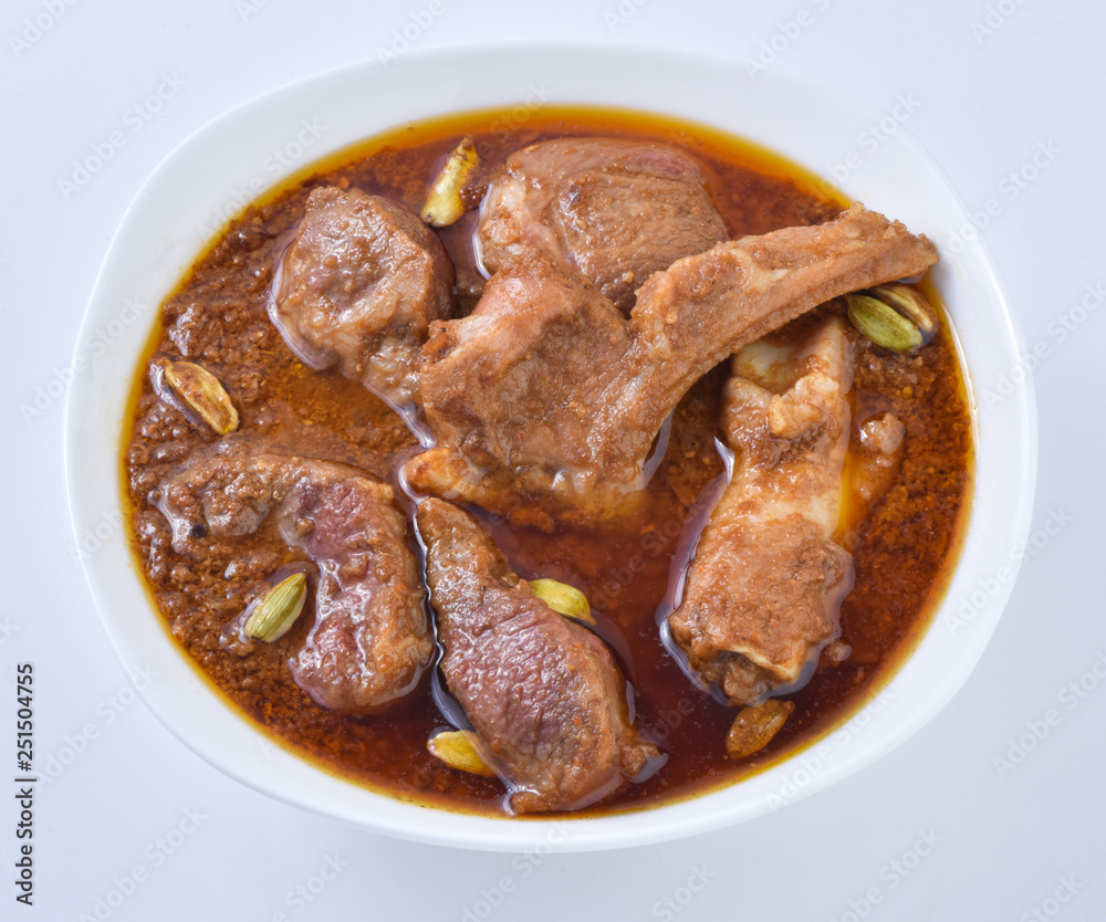 Mutton Korma, Delecious gravy with tender mutton meat and rich cardamom flavor Mutton Korma, Delecious gravy with tender mutton meat and rich cardamom flavor