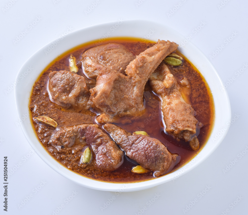 Mutton Korma, Delecious gravy with tender mutton meat and rich cardamom flavor Mutton Korma, Delecious gravy with tender mutton meat and rich cardamom flavor