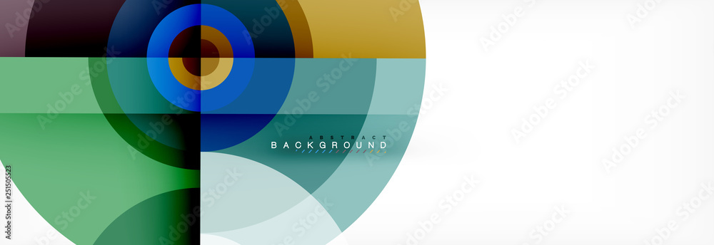 Minimal geometric circles and triangles abstract background, techno modern design, poster template Minimal geometric circles and triangles abstract background, techno modern design, poster template