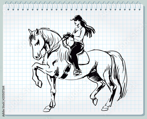 horse and girl