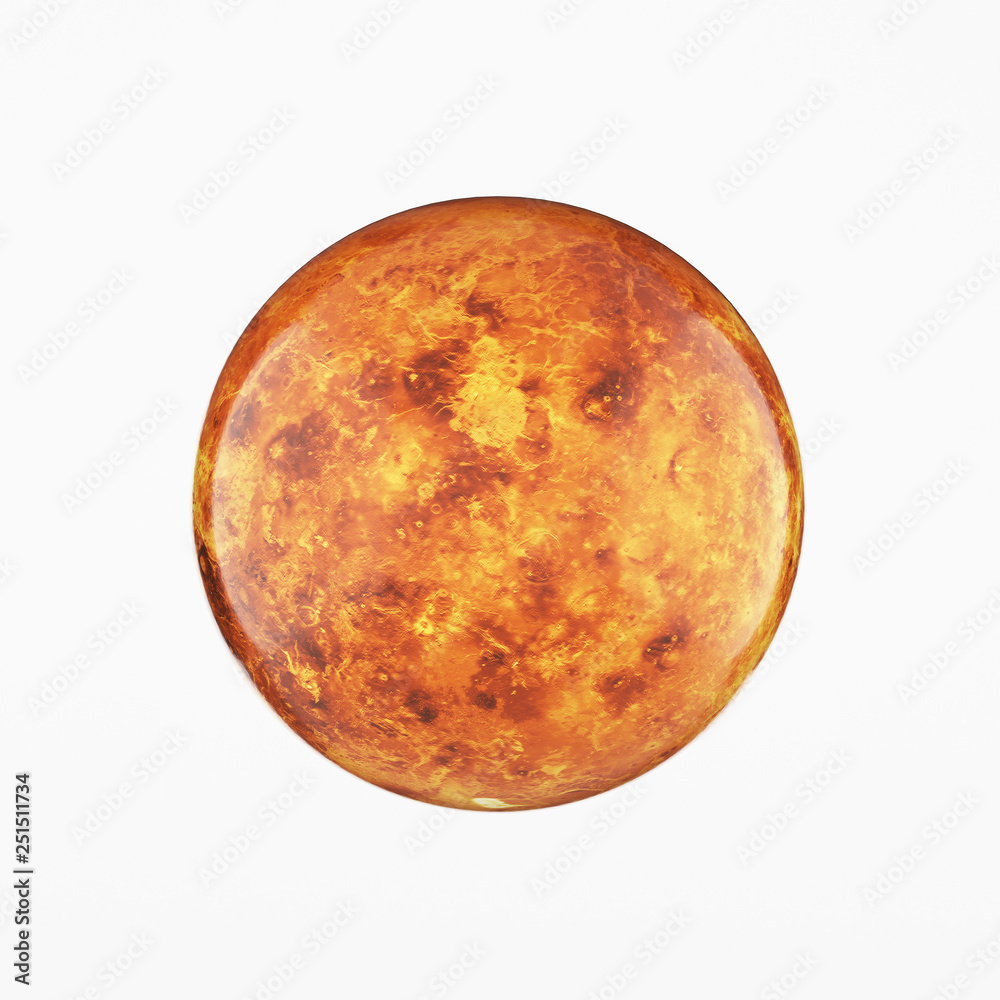 Mars on a white background Mars on a white background