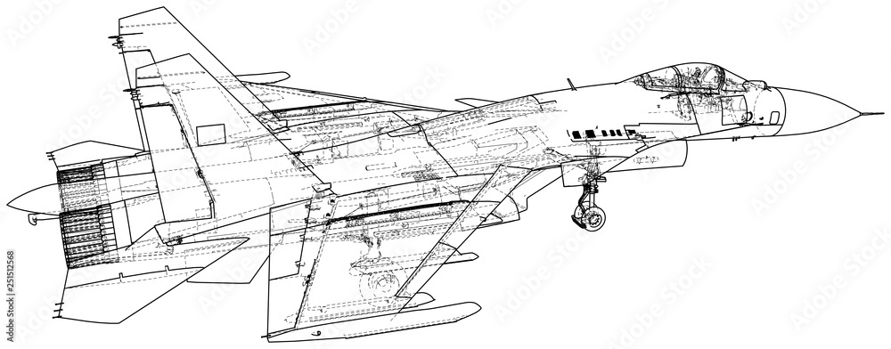 Fighter jet. Vector wireframe concept. Blue purple. Created illustration of 3d. Fighter jet. Vector wireframe concept. Blue purple. Created illustration of 3d.