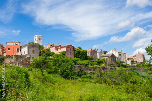 architecture of Oprtalj, Croatia. 