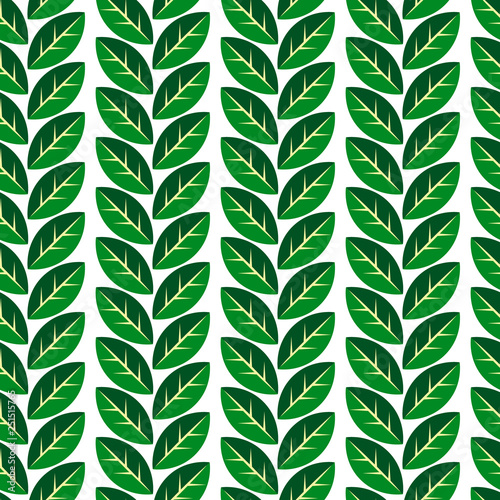 Green and white geometric l...
