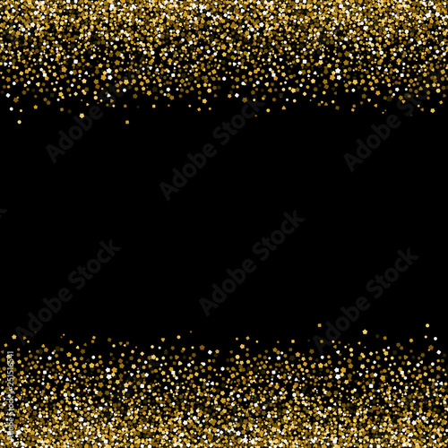 Banner with gold sequins.