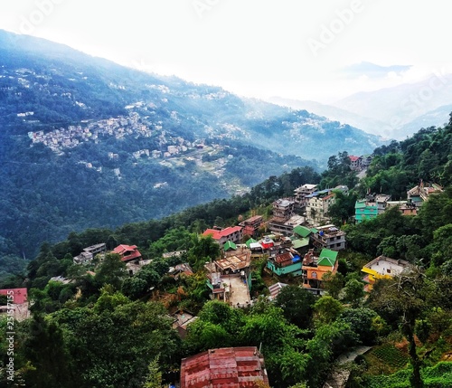 Photography Aerial view of Gangtok, Sikkim