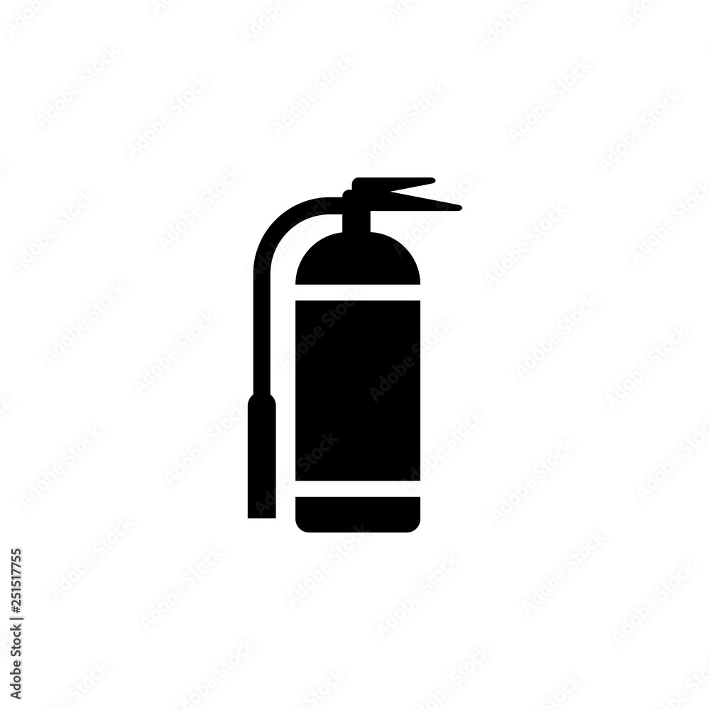 Fire extinguisher icon design template vector isolated Fire extinguisher icon design template vector isolated