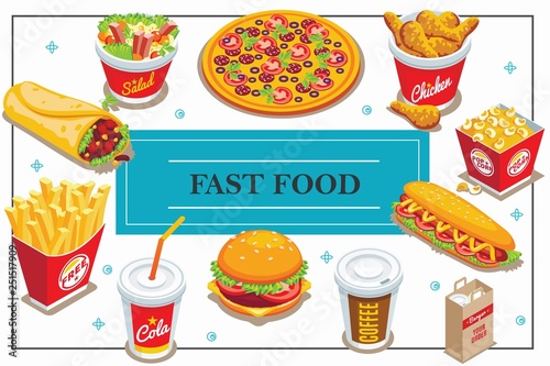 Isometric Fast Food Concept